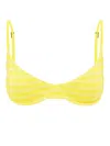Bondeye Gracie Underwire Bikini Top In Yellow