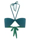 Bondeye Ida Tie-back Bandeau In Green