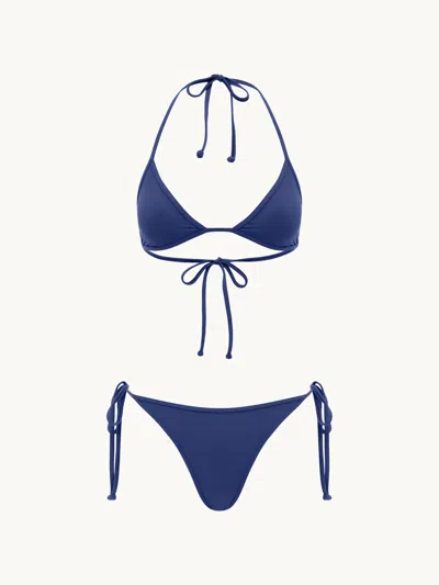 Bondeye Isla Triangle Top Indigo / Riviera Stripe Bare M/l
