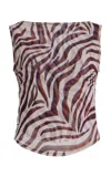 Bondeye Lia Mesh Tank Top In Multi