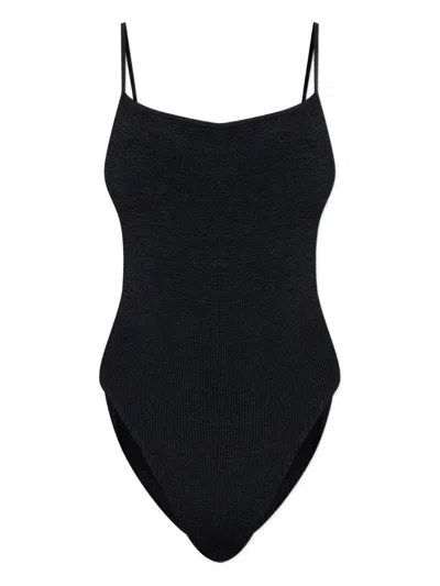 Bondeye Low Palace Spaghetti Strap Swimsuit In Black