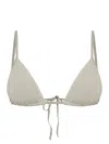 Bondeye Luana Triangle Bikini Top In Grey