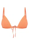 Bondeye Luana Triangle Bikini Top In Orange