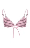 Bondeye Luana Triangle Bikini Top In Pink