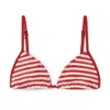 Bondeye Luana Bikini Top In Rooibos Stripe