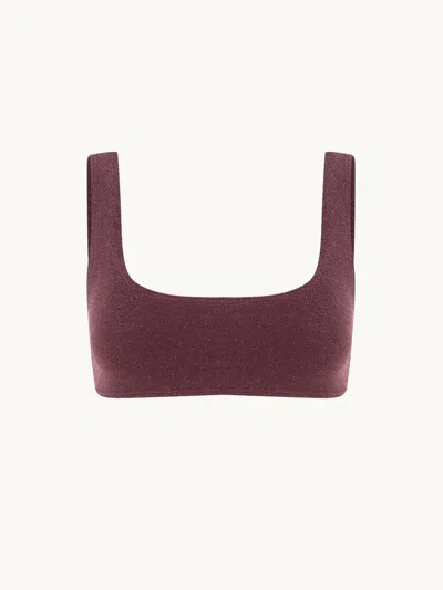 Bondeye Malibu Crop Top Amarena Lurex Micro In Multi