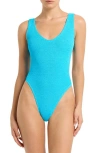 Bondeye Mara One-piece Swimsuit In Cyan Recycled