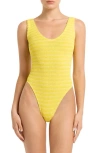 Bondeye Mara One-piece Swimsuit In Limoncello Stripe