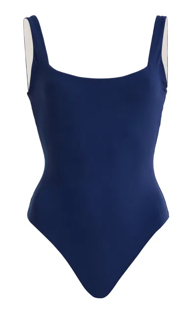 Bondeye Bond-eye Melodie Reversible One-piece Swimsuit In Blue