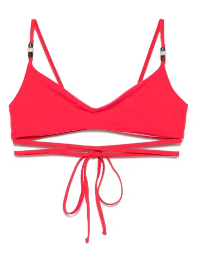 Bondeye Mika Bikini Top In Red