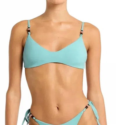 Bondeye Mika Reversible Crop Top In Cirrus Moonstone In Blue