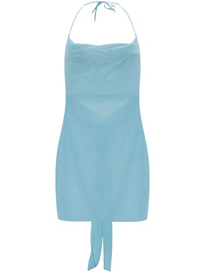 Bondeye Naomi Mini Dress In Blau
