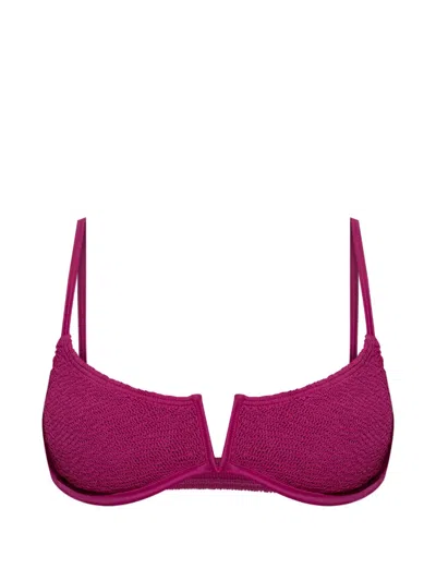 Bondeye Nora Balconette Bikini Top In Purple