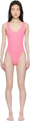 Bondeye Pink Mara Swimsuit In Candy Pink Recylced