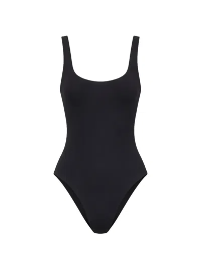 Bondeye Bound By Bond-eye The Mara Ribbed One-piece Swimsuit In Black