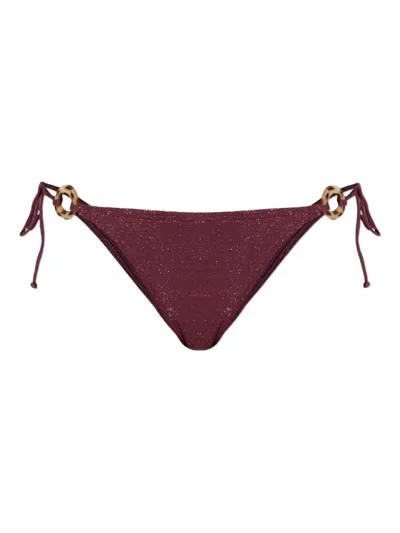 Bondeye Ring Bikini Bottom In Purple