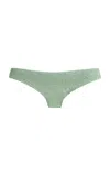 Bondeye Ring Blake Bandeau Bikini Top In Green