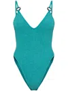 Bondeye Bond-eye Elena O-ring One-piece Swimsuit In Green