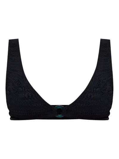 Bondeye Ring Scout Bikini Top In Black