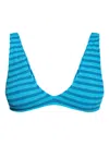 Bondeye Scout Scooped Bikini Top In Blau