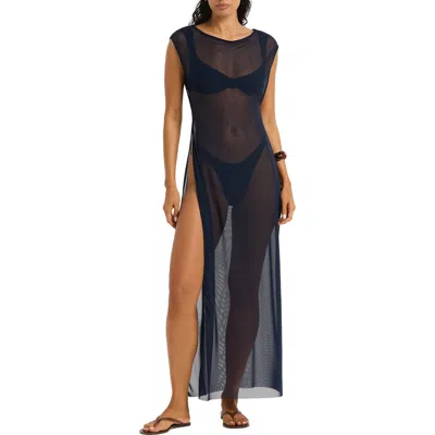 Bondeye Bond-eye Shaina Maxi Cover-up Dress In Blue