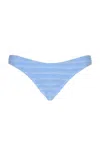 Bondeye Bond-eye Sign Crinkle Bikini Bottom In Blue