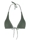 Bondeye Sofie Triangle Bikini Top In Green