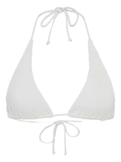 Bondeye Sofie Triangle Bikini Top In White