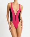 Bondeye Splice Mara One Piece Swimsuit In Raspberry In Pink