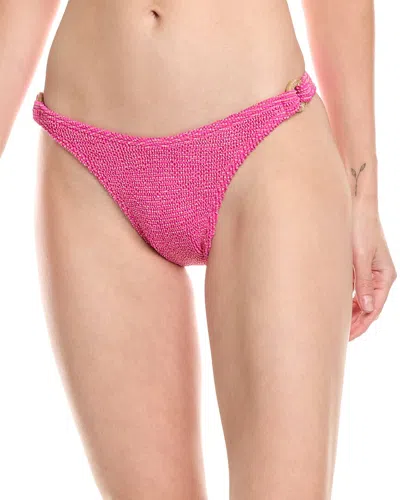Bond-eye Swim Ring Scene Brief Bikini Bottom In Red