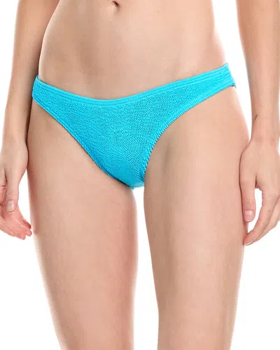 Bond-eye Swim Sign Brief Bikini Bottom In Blue