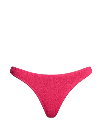 Bondeye Textured Brief Bikini Bottoms In Pink
