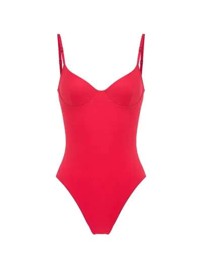 Bondeye Underwired Cutout Swimsuit In Red