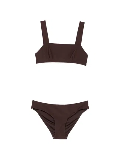 Bondi Born Anja Ii And Nadia Bikini Set In Brown