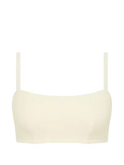 Bondi Born Anja Square-neck Bikini Top In Neutral
