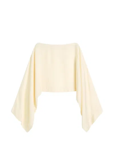 Bondi Born Ardea Hammered-satin Top In Neutral
