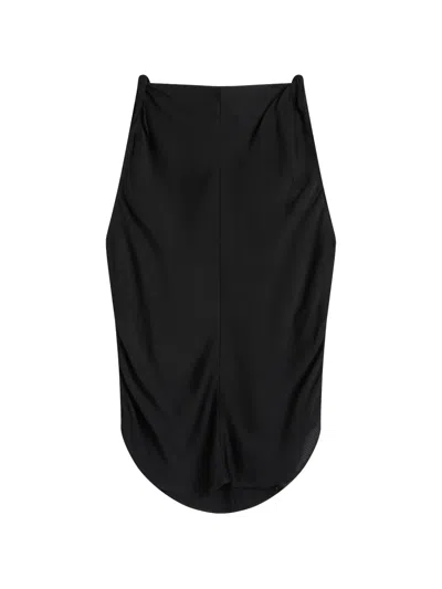 Bondi Born Ardea Twisted-shoulder Top In Black