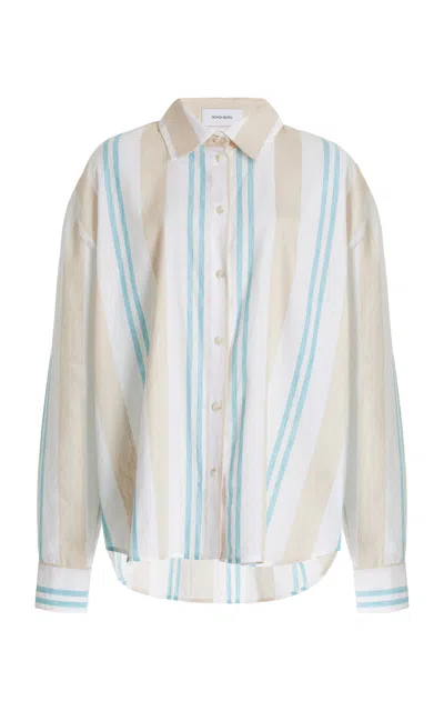 Bondi Born Arezzo Organic Linen-cotton Shirt In Stripe
