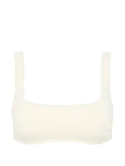 Bondi Born Aria Square-neck Bikini Top In Neutral