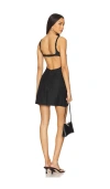 Bondi Born Bormio Exposed Back Mini Dress In Black