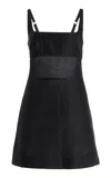 Bondi Born Bormio Open-back Mini Dress In Black