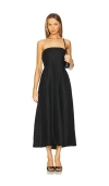 Bondi Born Montenegro Strapless Woven Maxi Dress In Black