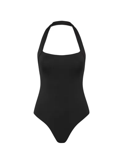 Bondi Born Candice Halterneck Swimsuit In Black