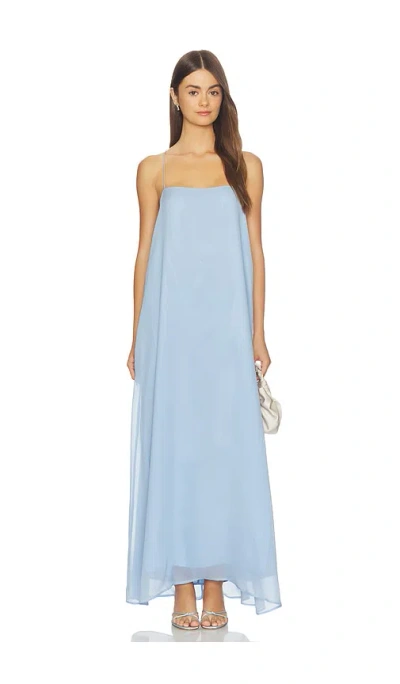 Bondi Born Capri Silk Cami Dress In Blue