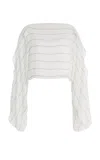 Bondi Born Capri Silk Kimono Top In White
