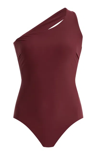 Bondi Born Colette One Piece Jersey Swimsuit In Brown