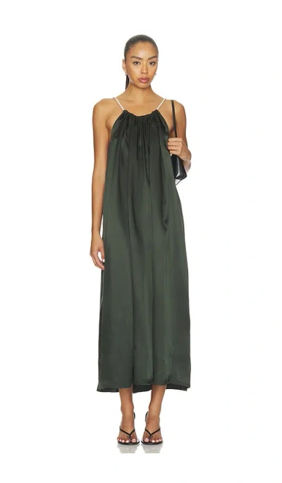 Bondi Born Como Tie-neck Maxi Dress In Green
