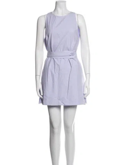 Pre-owned Bondi Born Crew Neck Mini Dress In Purple