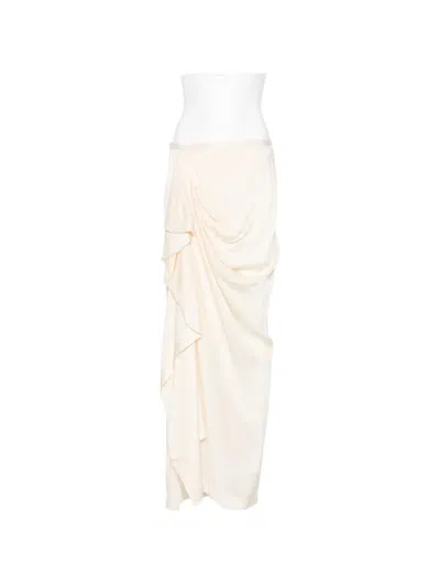 Bondi Born Draped Long Skirt In Neutral