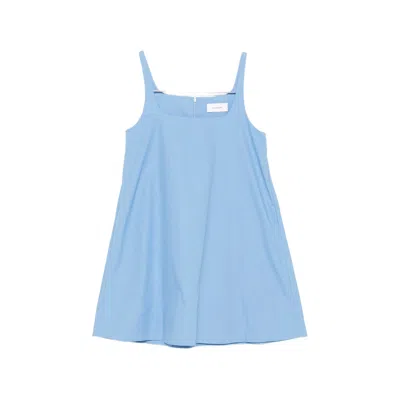 Bondi Born Avilia Square-neck Mini Dress In Blue